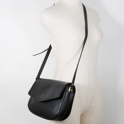 Burberry Shoulder Bag Leather Black Women