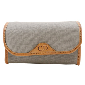 Christian Dior Pouch Pvc Gray Novelty Cd Logo Women