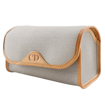 Christian Dior Pouch Pvc Gray Novelty Cd Logo Women