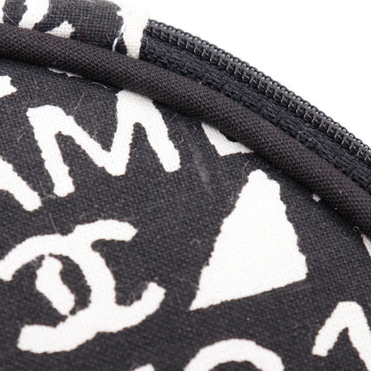 Chanel Pouch Cotton Black 31Rue Cambon Novelty Makeup Pouch Women