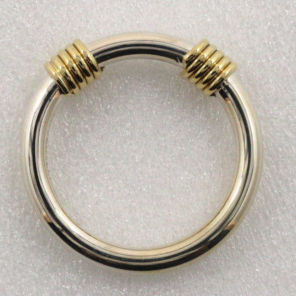 Tiffany&Co. Ring Silver925, K18 Yellow Gold Silver Bandwidth 2 Wire