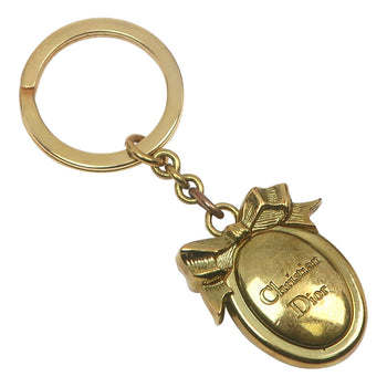 Christian Dior Key Ring Plated Gold Gold Women