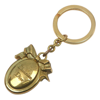 Christian Dior Key Ring Plated Gold Gold Women
