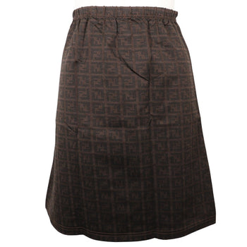 Fendi Mini Skirt Nylon Brown Zucca Women 42