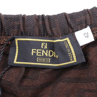 Fendi Mini Skirt Nylon Brown Zucca Women 42