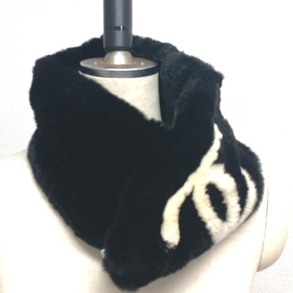 Chanel Scarf , Lapin Black Big Coco Cc Coco Mark Women