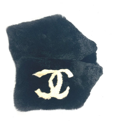 Chanel Scarf , Lapin Black Big Coco Cc Coco Mark Women