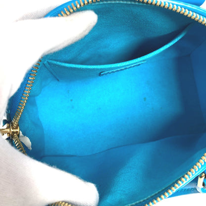Louis Vuitton Handbag M22596 Calf Leather Blue Monogram Nanogram Speedy Bandouliere 20Cm Women