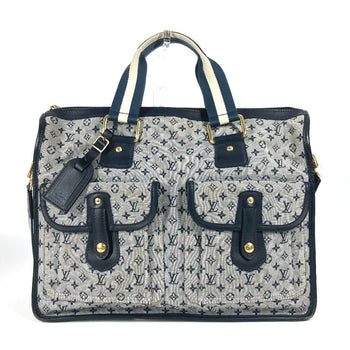 Louis Vuitton Tote Bag M42341 Monogram Mini Canvas Navy Monogram Mini Sac Marie Kate Unisex(Unisex)
