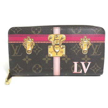 Louis Vuitton Long Wallet Purse M62616 Monogram Canvas Brown Monogram Summer Trunk Zippy Wallet