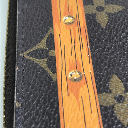 Louis Vuitton Long Wallet Purse M62616 Monogram Canvas Brown Monogram Summer Trunk Zippy Wallet