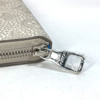 Louis Vuitton Long Wallet Purse M81573 Taurillon Clemence Leather Gray Monogram Zippy Wallet