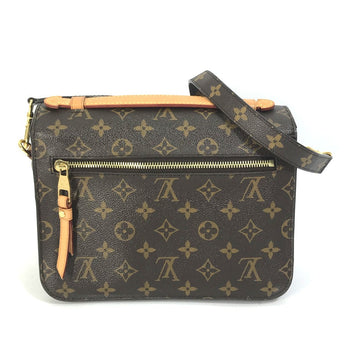 Louis Vuitton Handbag M44875 Monogram Canvas Brown Monogram Pochette Metis Mm Women