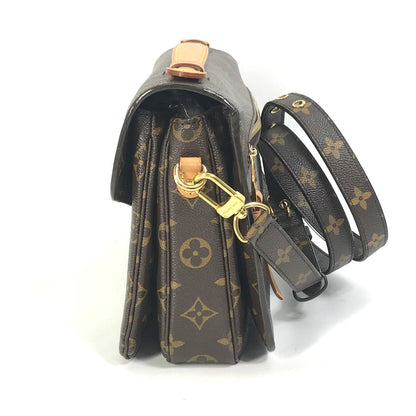 Louis Vuitton Handbag M44875 Monogram Canvas Brown Monogram Pochette Metis Mm Women
