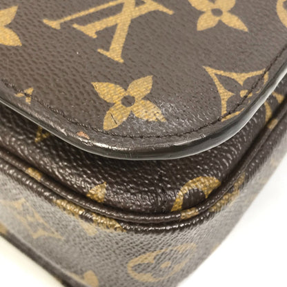 Louis Vuitton Handbag M44875 Monogram Canvas Brown Monogram Pochette Metis Mm Women