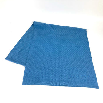 Louis Vuitton Scarf M75595 Cashmere, Cotton Blue Micro Damier Mens