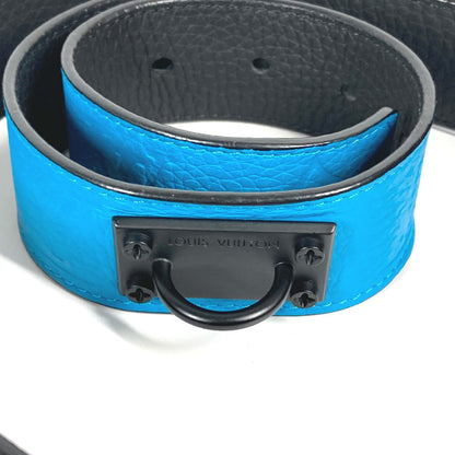 Louis Vuitton Belt Mp207T Taurillon Clemence Blue Virgil Abloh Monogram Saint Tulle Signature Mens