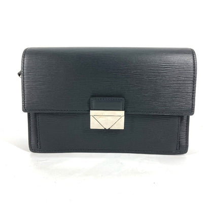 Louis Vuitton Business Bag M42742 Epi Leather Black Epi Pochette Thames Mens