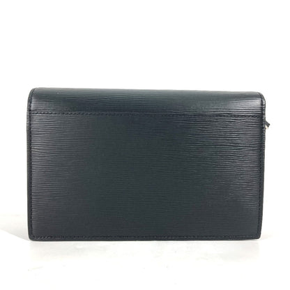 Louis Vuitton Business Bag M42742 Epi Leather Black Epi Pochette Thames Mens