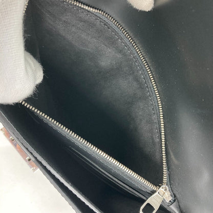 Louis Vuitton Business Bag M42742 Epi Leather Black Epi Pochette Thames Mens