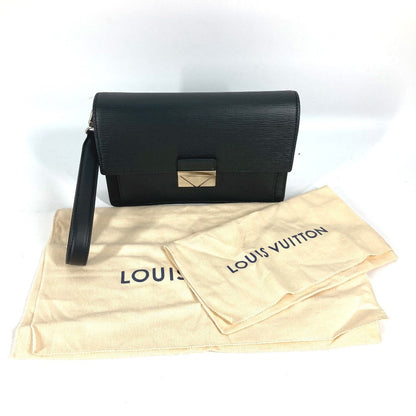Louis Vuitton Business Bag M42742 Epi Leather Black Epi Pochette Thames Mens