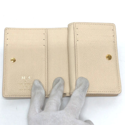 Louis Vuitton Folded Wallet M81927 Monogram Ann Platt Leather Beige Monogram Ann Platt Portefeuille