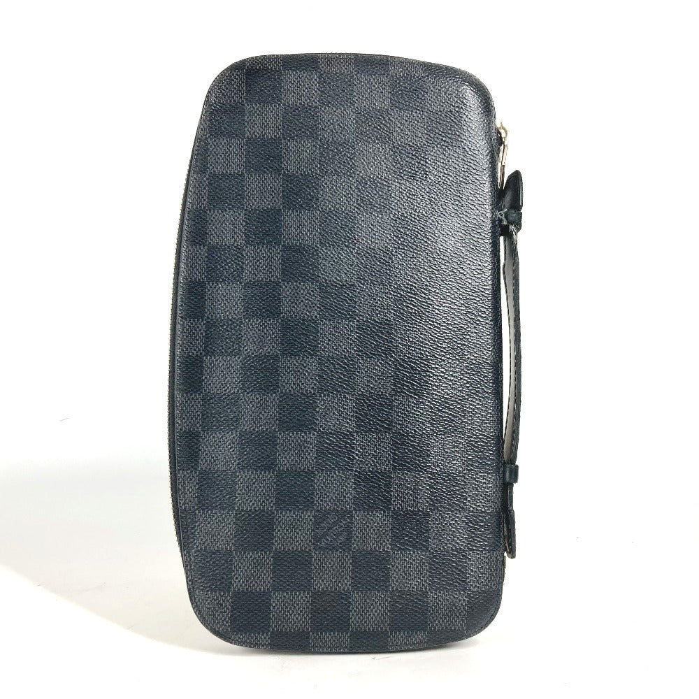 Louis Vuitton Long Wallet Purse N48255 Damier Grafitto Canvas Black Damier Grafitte Atholl
