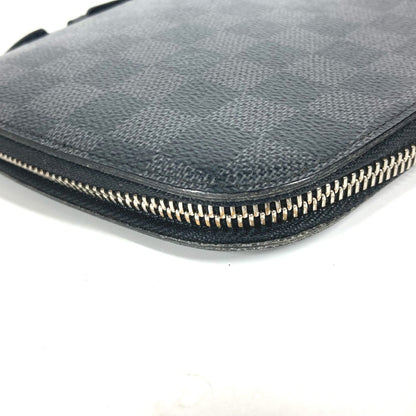 Louis Vuitton Long Wallet Purse N48255 Damier Grafitto Canvas Black Damier Grafitte Atholl