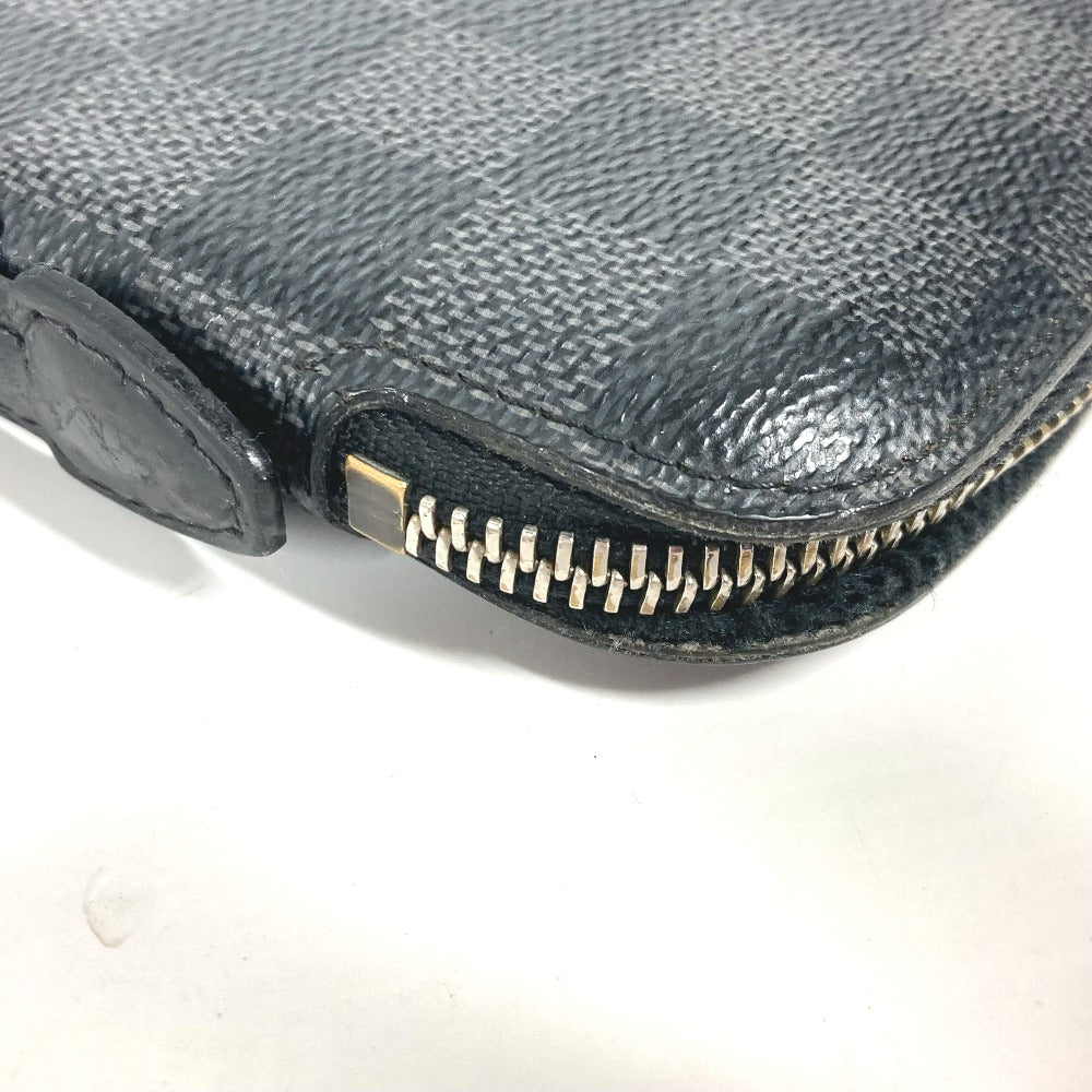 Louis Vuitton Long Wallet Purse N48255 Damier Grafitto Canvas Black Damier Grafitte Atholl