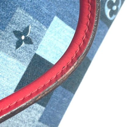 Louis Vuitton Tote Bag M44992 Denim, Leather Blue Monogram Denim On-The-Go Gm