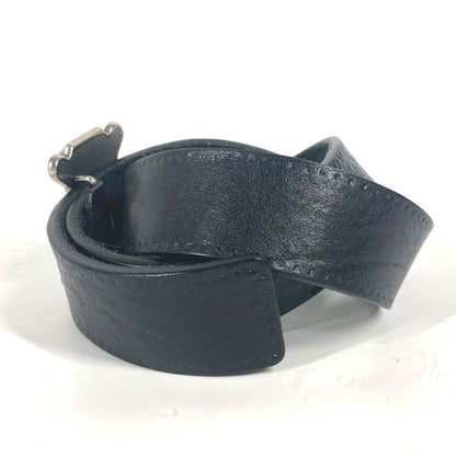 Gucci Belt 223896 Leather Black G Logo Buckle Women 85