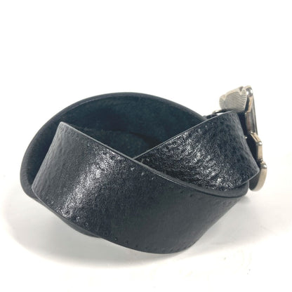 Gucci Belt 223896 Leather Black G Logo Buckle Women 85
