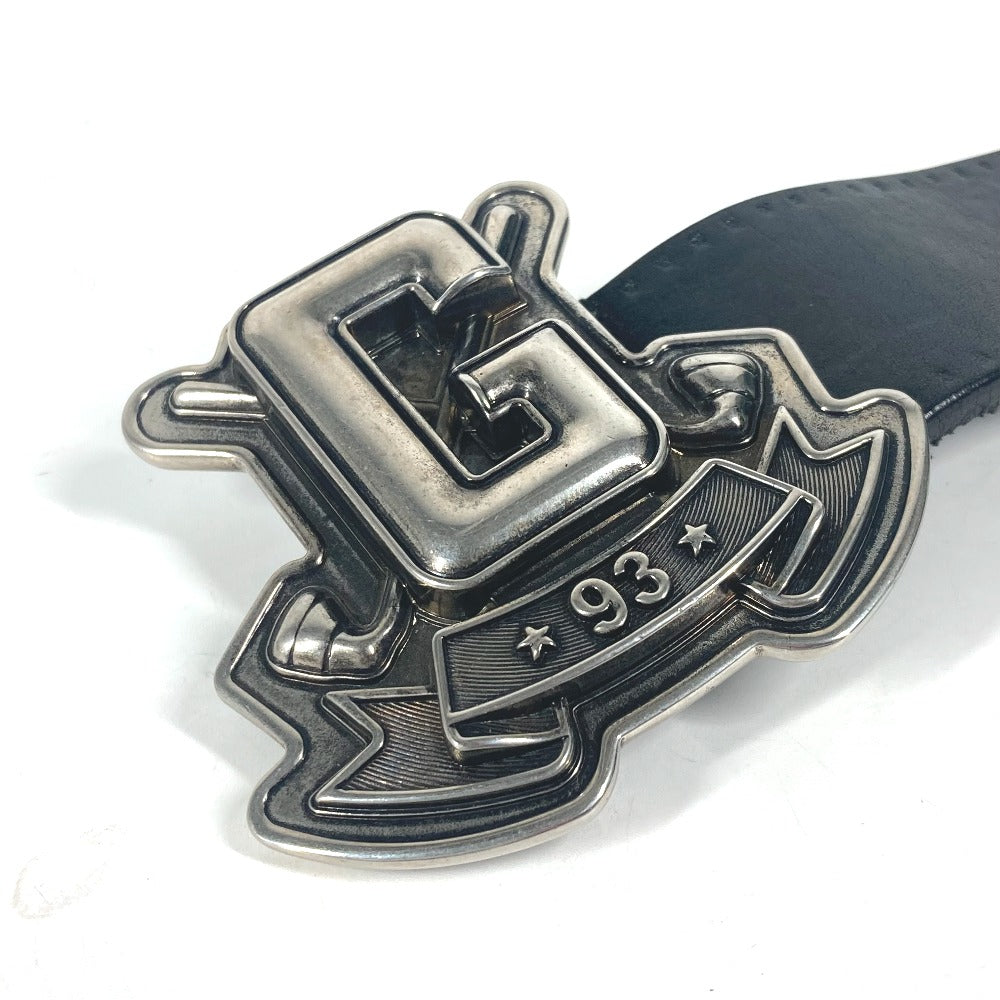 Gucci Belt 223896 Leather Black G Logo Buckle Women 85