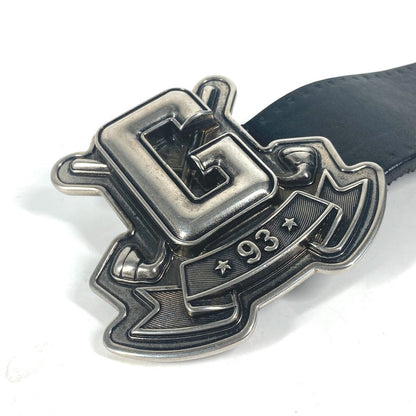 Gucci Belt 223896 Leather Black G Logo Buckle Women 85