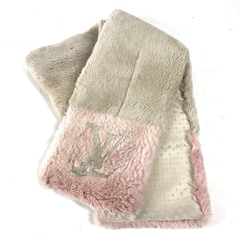 Louis Vuitton Scarf M70873 , Beaver Pink Lv Logo Fur Echarpe Lv In The City Women