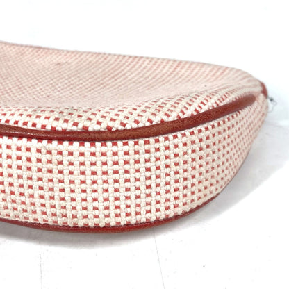 Hermes Pouch Cotton Orange Type Pouch "Echapp" Women