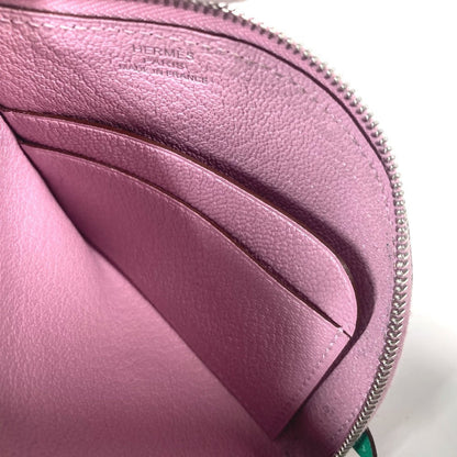 Hermes Coin Case Shave Pink Paddock Cheval Horse Women