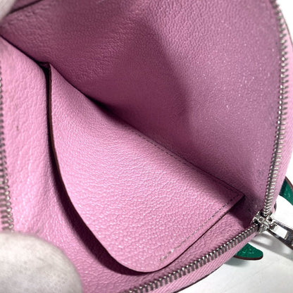 Hermes Coin Case Shave Pink Paddock Cheval Horse Women