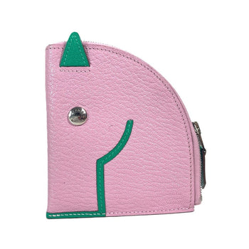 Hermes Coin Case Shave Pink Paddock Cheval Horse Women