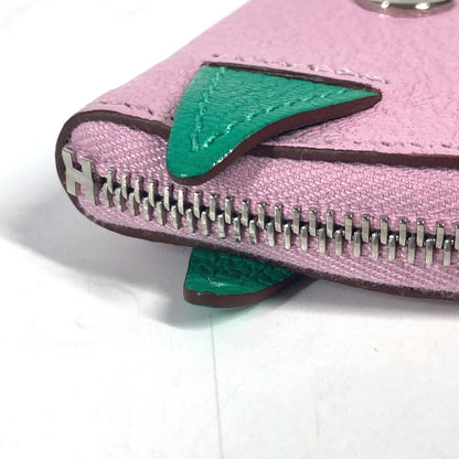 Hermes Coin Case Shave Pink Paddock Cheval Horse Women