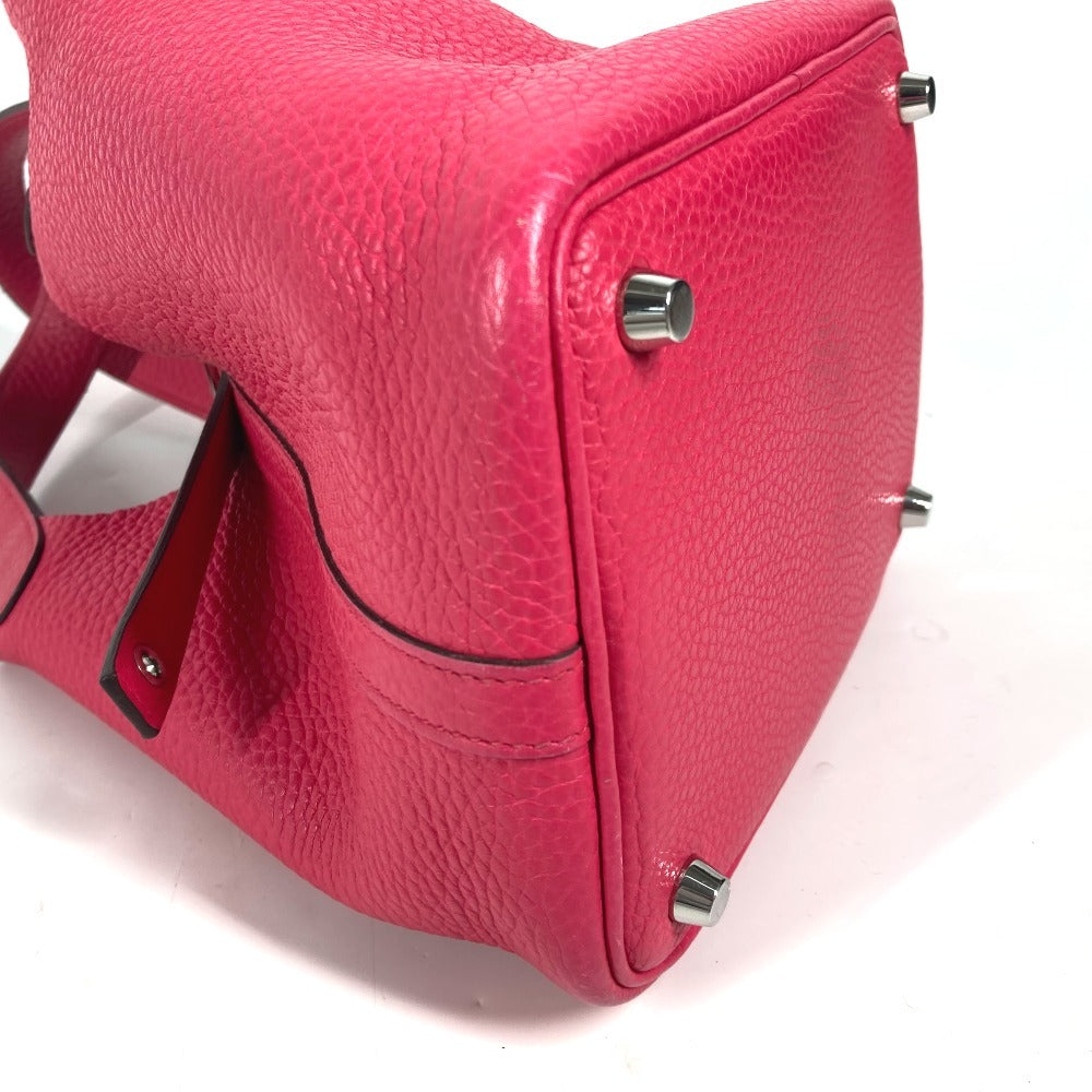 Hermes Handbag Taurillon Clemence Pink Handbag Picotan Lock Pm