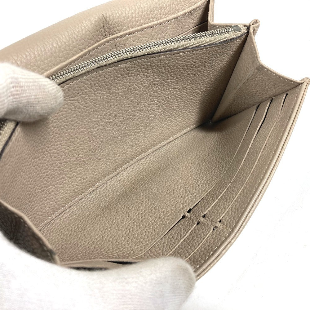 Louis Vuitton Long Wallet Purse M60144 Monogram Mahina Leather Beige Monogram Mahina Portefeuille