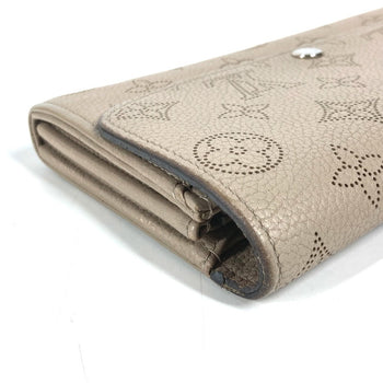 Louis Vuitton Long Wallet Purse M60144 Monogram Mahina Leather Beige Monogram Mahina Portefeuille