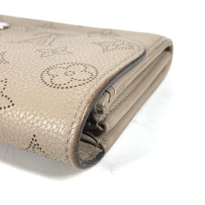 Louis Vuitton Long Wallet Purse M60144 Monogram Mahina Leather Beige Monogram Mahina Portefeuille
