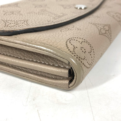 Louis Vuitton Long Wallet Purse M60144 Monogram Mahina Leather Beige Monogram Mahina Portefeuille