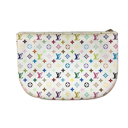 Louis Vuitton Pouch M60027 Monogram Multicolor Canvas White Monogram Multicolor Pochette Gm Women