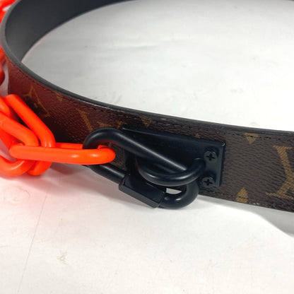 Louis Vuitton Belt Mp228T Monogram Canvas Orange Monogram Santur Signature 35Mm Chain 95