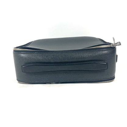 Louis Vuitton Business Bag M30762 Taiga Leather Black Taiga Tula 2Way Shoulder Bag Mens