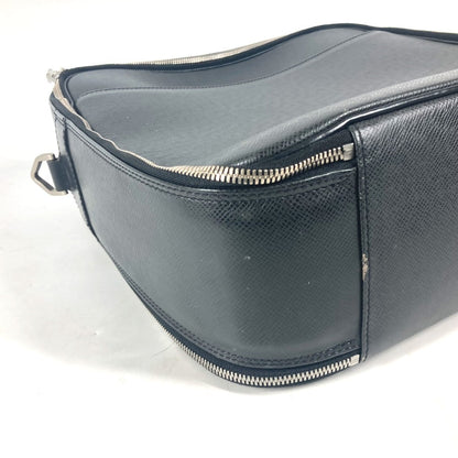 Louis Vuitton Business Bag M30762 Taiga Leather Black Taiga Tula 2Way Shoulder Bag Mens