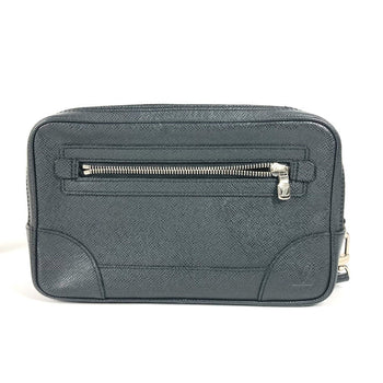 Louis Vuitton Business Bag M31142 Taiga Leather Black Taiga Pavel Mens